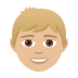 👦🏼 boy: medium-light skin tone display on JoyPixels